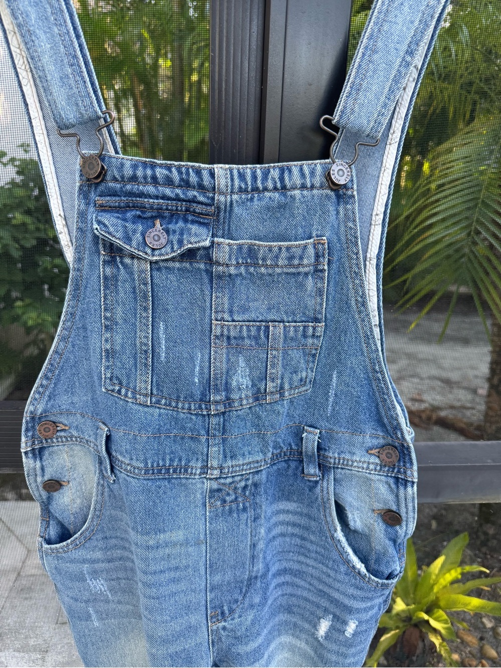T.J.Maxx Men's Light Blue Denim Overalls